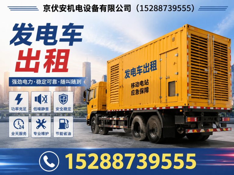 廊坊发电机出租展示图
