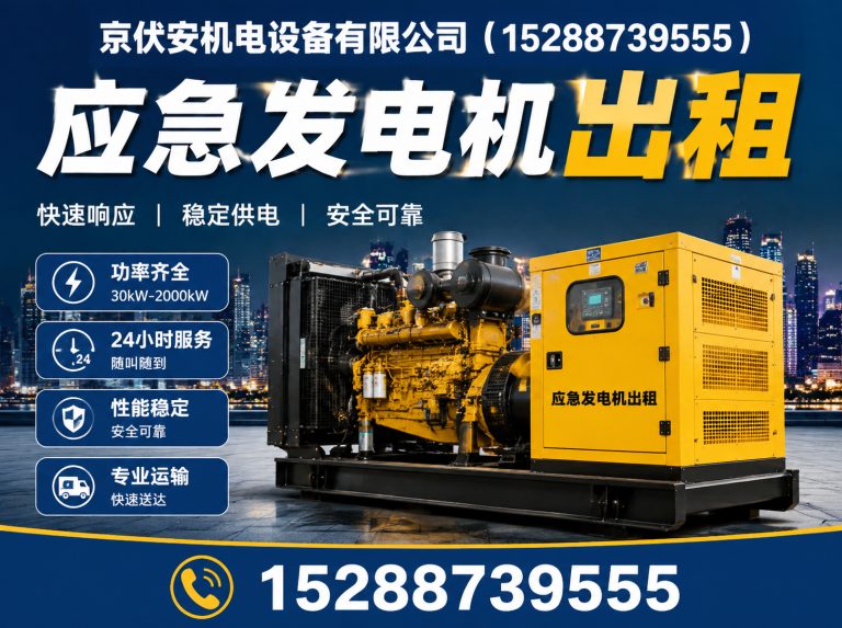 廊坊发电机租赁展示图